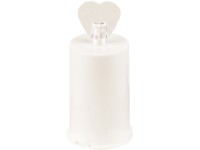 Madonna Temetői LED 52x113mm szív alakú műanyag fehér, 60 napig világít